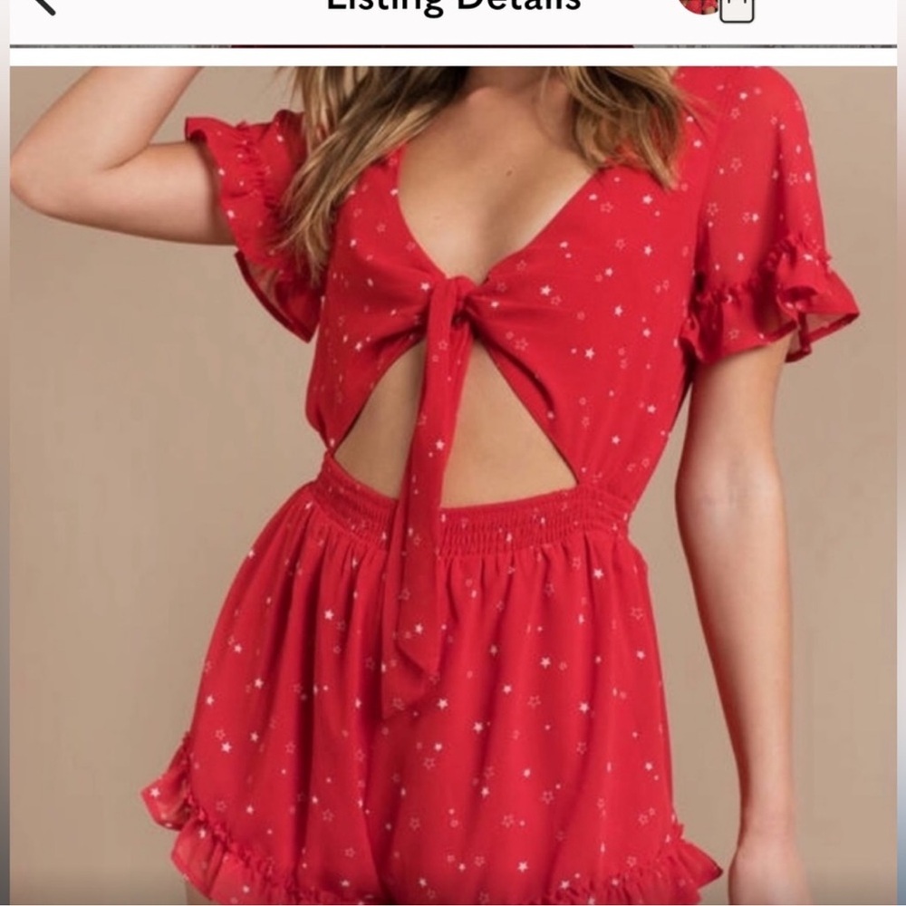 Tobi Star red romper size x-large - Picture 1 of 6